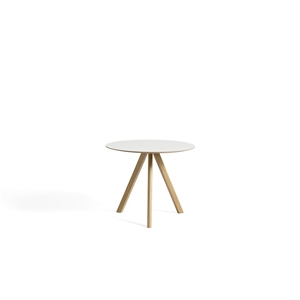 HAY CPH20 Tavolo da Pranzo Ø90 Bianco/Rovere