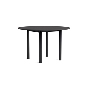 HAY Annex Tavolo da Pranzo Rotondo Ø120 Grigio scuro/Rovere Nero