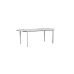Tavolo da Pranzo Oblungo HAY Annex L220 Grigio Nuvola/ Alluminio