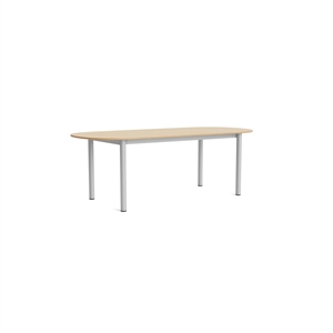 Tavolo da Pranzo Oblungo HAY Annex L220 Rovere Laccato/ Alluminio