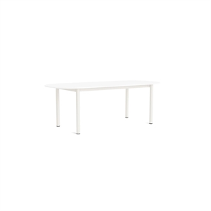 HAY Annex Tavolo da Pranzo Oblungo L220 Bianco/Bianco Crema