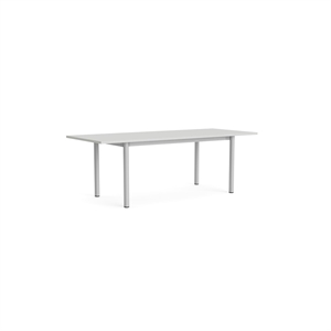 Tavolo da Pranzo HAY Annex Overhang L220 Grigio Nuvola/ Alluminio