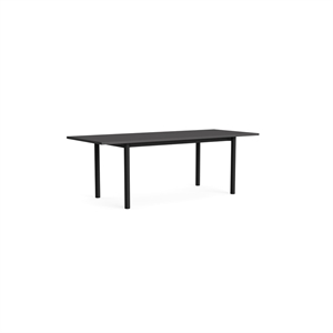 HAY Annex Overhang Dining Table L220 Grigio Scuro/carbone