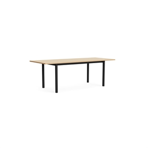 HAY Annex Overhang Dining Table L220 Grigio scuro/Rovere Laccato