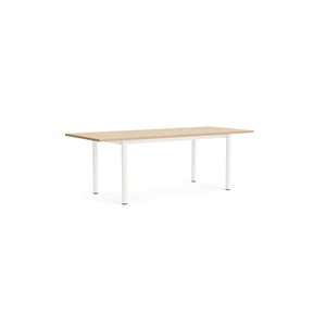 Tavolo da Pranzo HAY Annex Overhang L220 Rovere Laccato/ Bianco Crema