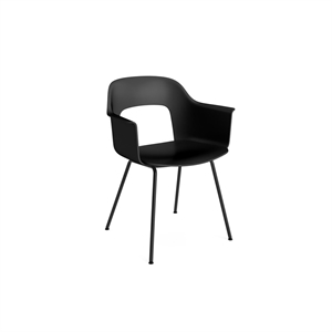 Sedia da Pranzo HAY Layout 211 con Braccioli Nero