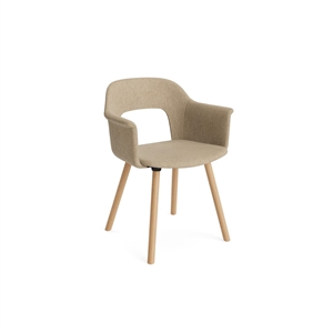 Sedia da Pranzo HAY Layout 224 con Braccioli Turf Sabbia/Rovere