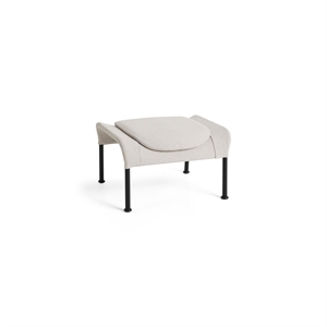 HAY O2 Ottoman Soft Grigio Chiaro/ Nero