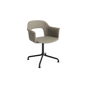 HAY Layout 254 Sedia da Pranzo con Braccioli e Girevole Naveli 133/ Nero