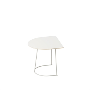 Tavolino Muuto Airy Bianco Sporco Mezza Misura