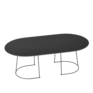 Tavolino Muuto Airy Nero Grande