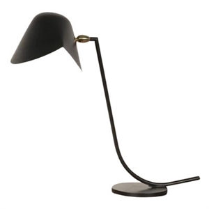 Lampada da scrivania Serge Mouille Antony Nero