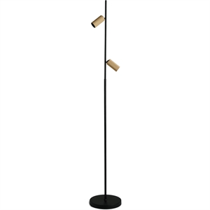 Lampada da Terra Antidark Decor Double F2 Nero/ Ottone