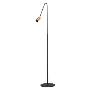 Lampada da Terra Antidark Decor F2 Doppia Nero/ Ottone