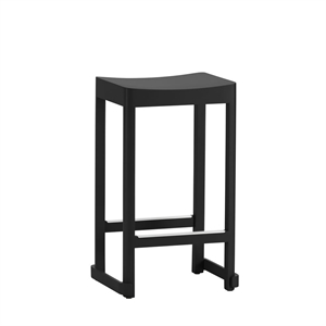 Artek Atelier Sgabello da Bar 65 cm Nero