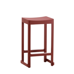 Artek Atelier Sgabello da Bar 65 cm Rosso Scuro