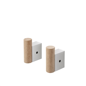 Muuto Gancio Gancio Quercia/Alluminio 2 Pz.