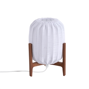 Lampada da Tavolo Watt & Veke Prisma Mini Frassino Scuro/ Bianco