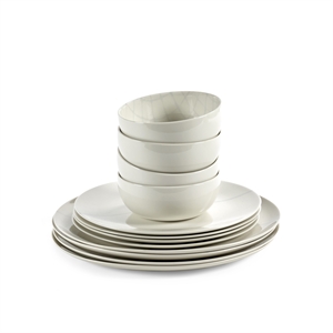 Set iniziale Serax Zuma, set da 12 pezzi, sale bianco