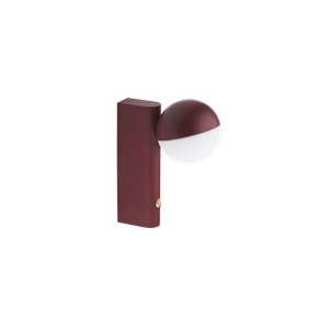 Northern Balancer Mini Applique/Lampada da Tavolo Rosso Ciliegia