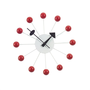 Orologio Vitra Ball Clock Rosso