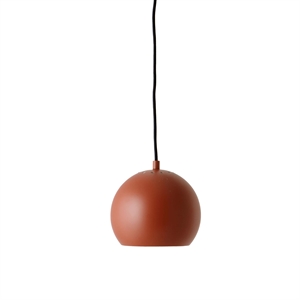 Lampadario Frandsen Ball Ø18 Terracotta Opaco Rosso