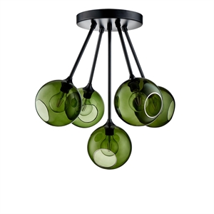 Plafoniera Design by Us Ballroom Molecule Army/ Nero