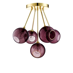 Plafoniera Molecule Ballroom Design by Us, Colore Purple Rain/Gold