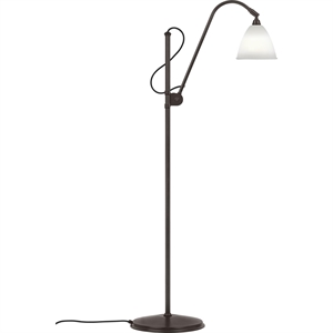 Bestlite BL3S Lampada Da Terra Ottone Nero E Porcellana