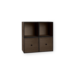 Libreria Quadrata Audo Frame Standard Rovere Affumicato