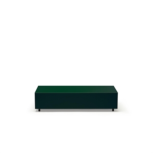 Established & Sons Bloc Tavolino con Cassetto L120 Verde Bottiglia Brillante/verde Pino/verde Segnale