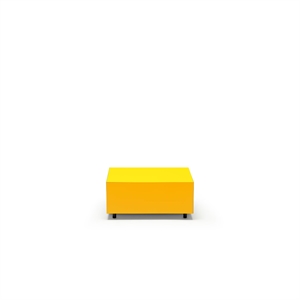 Established & Sons Bloc Tavolino con Cassetto L64 Giallo Zinco brillante/Giallo segnale/Grigio Chiaro