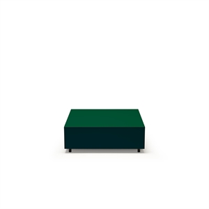 Established & Sons Bloc Tavolino con Cassetto L85 Verde Bottiglia brillante/Verde pino/Verde Segnale