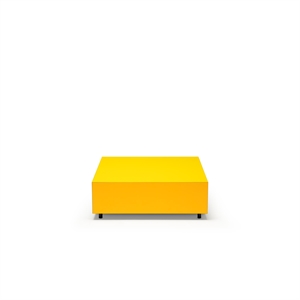 Established & Sons Bloc Tavolino con Cassetto L85 Giallo Zinco brillante/Giallo segnale/Grigio Chiaro