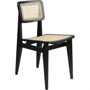 GUBI C-Chair Sedia da Pranzo in Vimini Francese/quercia Nero