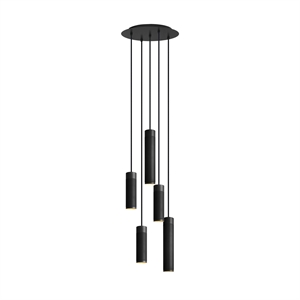 Thorup Copenhagen Lampadario Cluster 5 Nero Ottone