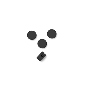 Puntini Per Cavi A Piedistallo Color Carbone