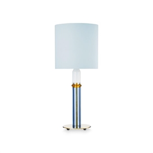 Lampada da Tavolo Design by Us Carnival No. 1 Blu Chiaro/ Marrone/ Bianco