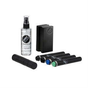 Chat Board Woody Starter Set Per Lavagne Nero/Nero/ Blu/ Verde