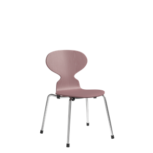 Fritz Hansen Myren Sedia Per Bambini Cromo/Rosa Selvatica 630