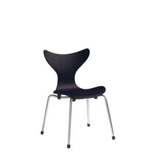 Fritz Hansen Lilje Sedia Per Bambini Cromo/890 Blu Notte