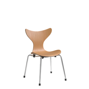 Fritz Hansen Lilje Sedia Per Bambini Cromo/ Pino Oregon