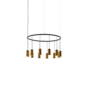 Santa & Cole Cirio Circular S Lampadario in Ottone Ottone
