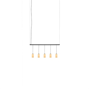 Santa & Cole Cirio Lineal 1 Módulo Lampadario Opale Bianco/Vetro