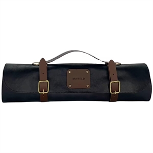 Borsa portacoltelli Mareld con 7 Nero, nera