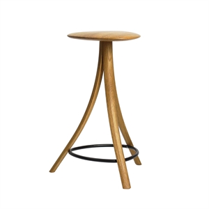 Sgabello Clover Della Collezione Ro in Rovere Affumicato