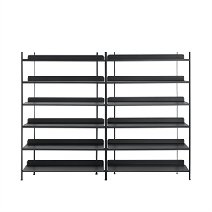 Muuto Compile Scaffale Sistema 8 Nero