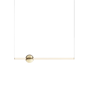 Lee Broom Orion Tube Light Lampadario Bianco/Oro