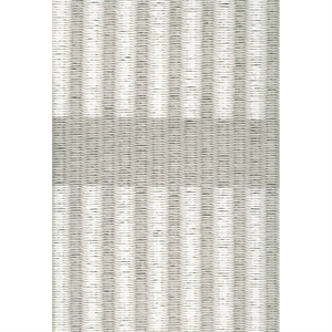 Tappeto Woodnotes Cut Stripe 200x300 Filo di carta/Pietra Bianco