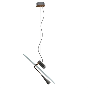 Lampadario Stilnovo Bascula Grigio/ Bronzo